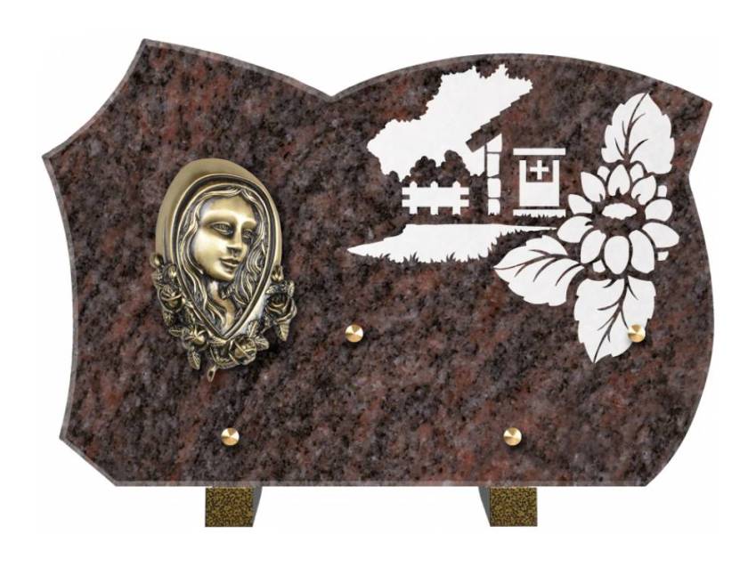 Plaque de cimetiere mantarix