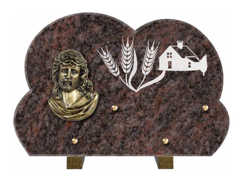 Plaque de cimetiere mantarix