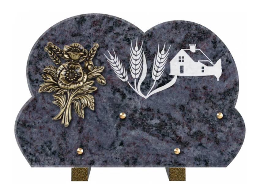 Plaque de cimetiere mantarix
