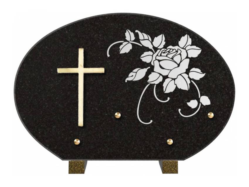 Plaque de cimetiere mantarix