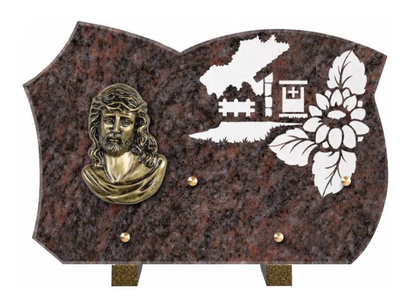 Plaque de cimetiere mantarix