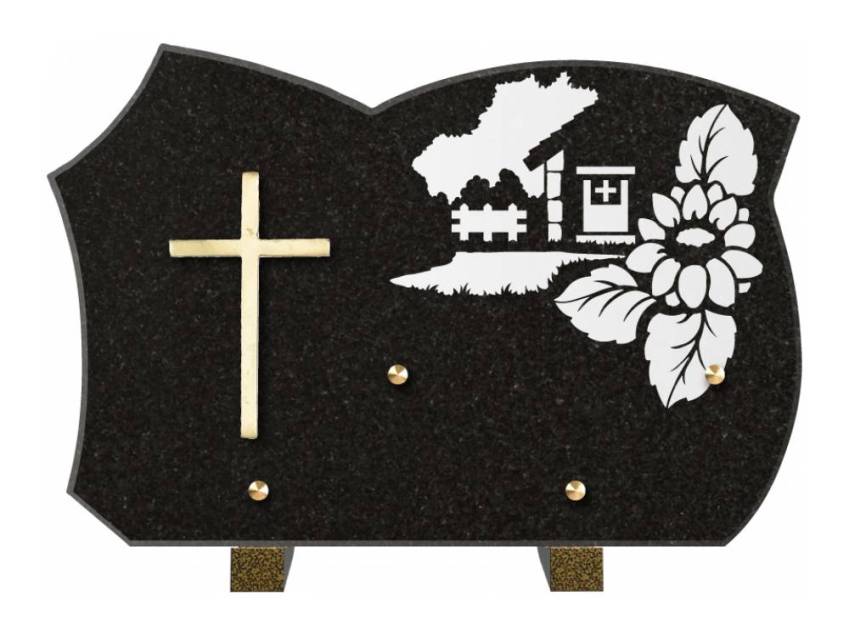 Plaque de cimetiere mantarix