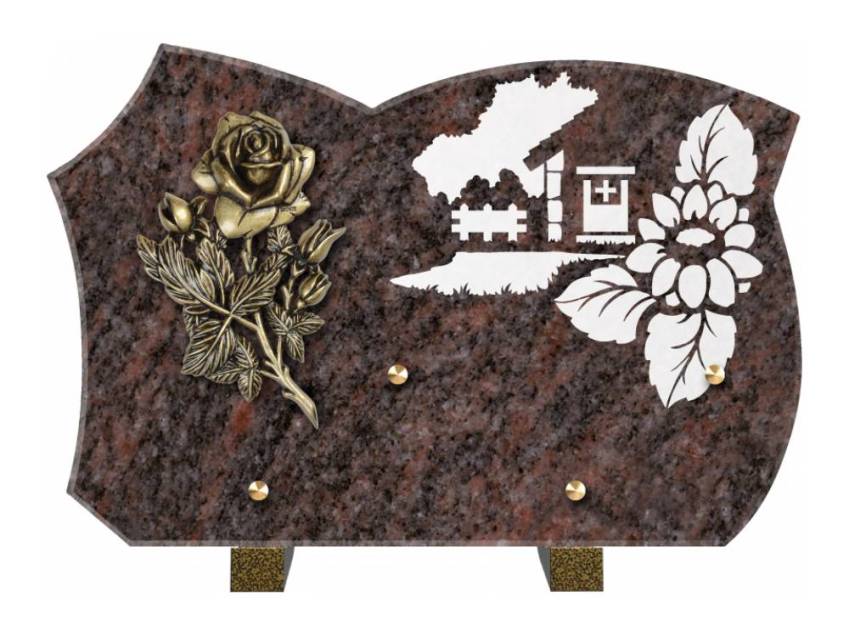 Plaque de cimetiere mantarix