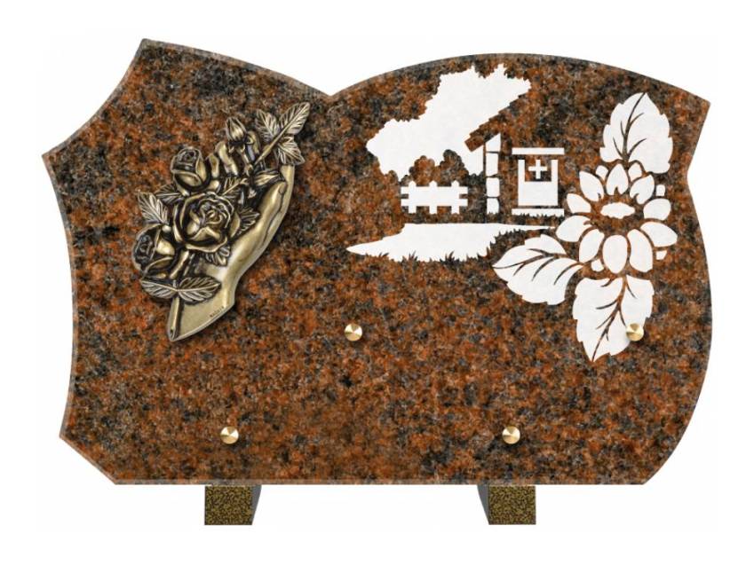 Plaque de cimetiere mantarix