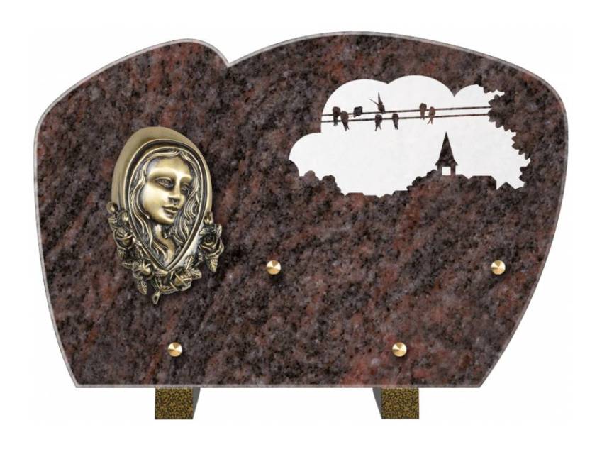 Plaque de cimetiere mantarix