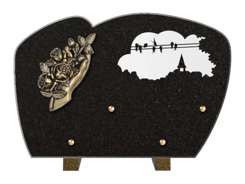 Plaque de cimetiere mantarix