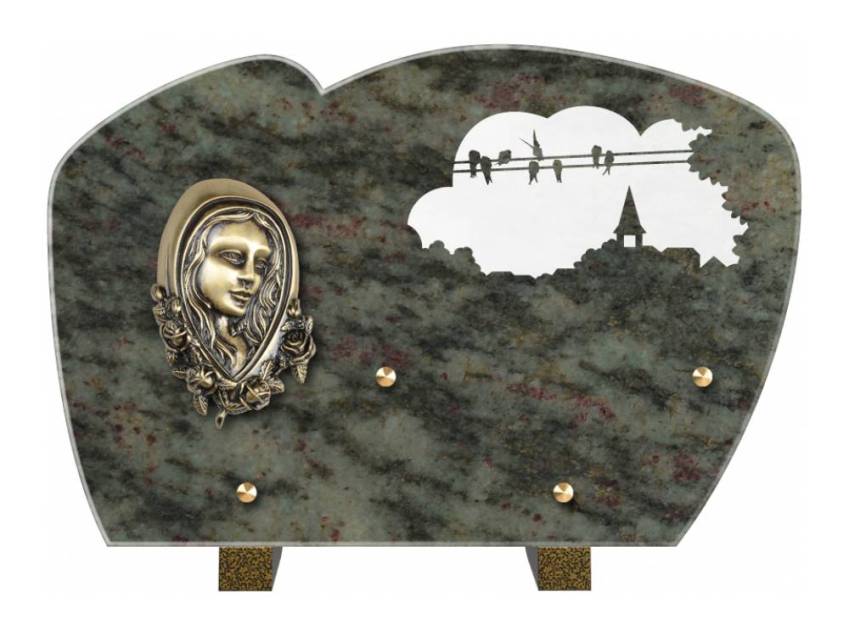 Plaque de cimetiere mantarix