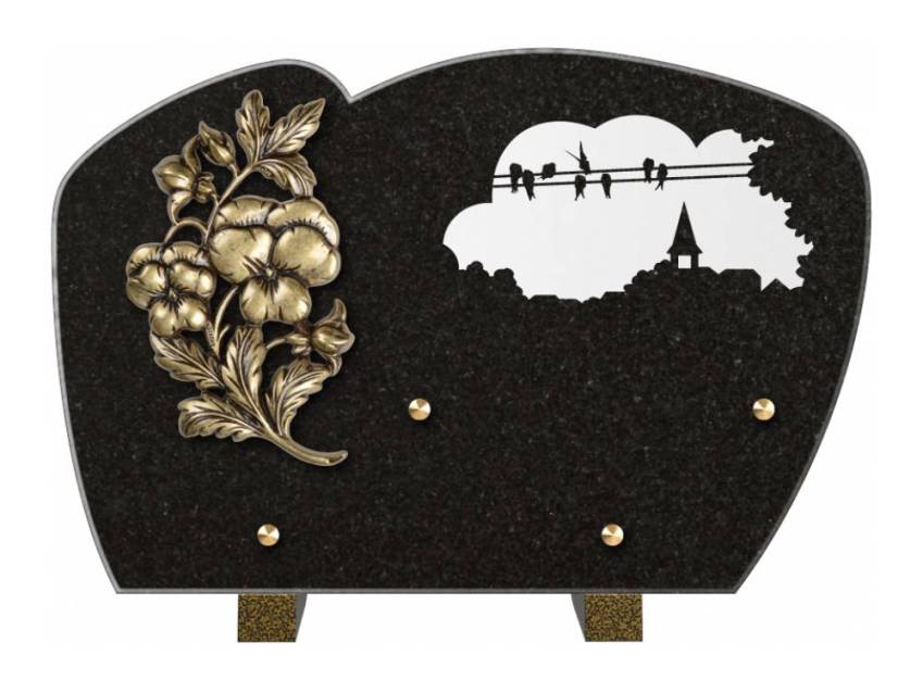 Plaque de cimetiere mantarix