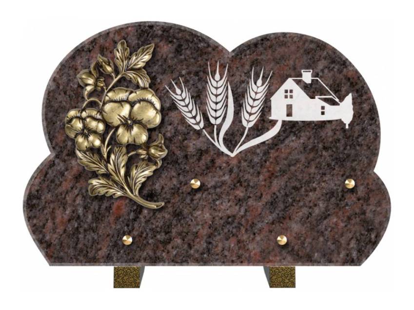 Plaque de cimetiere mantarix