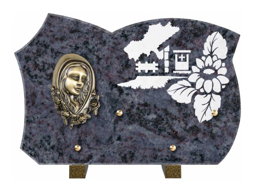 Plaque de cimetiere mantarix