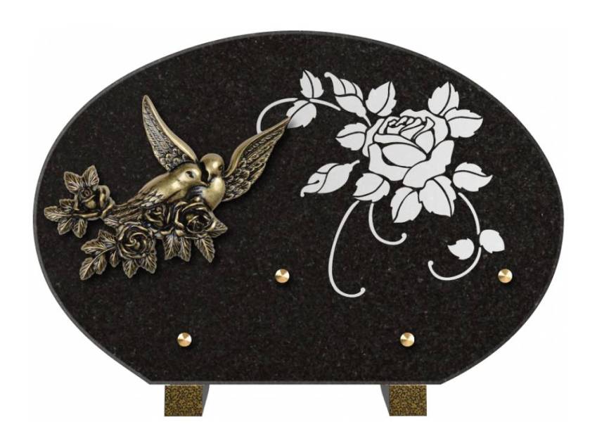 Plaque de cimetiere mantarix