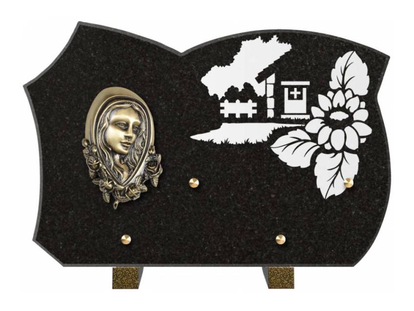Plaque de cimetiere mantarix