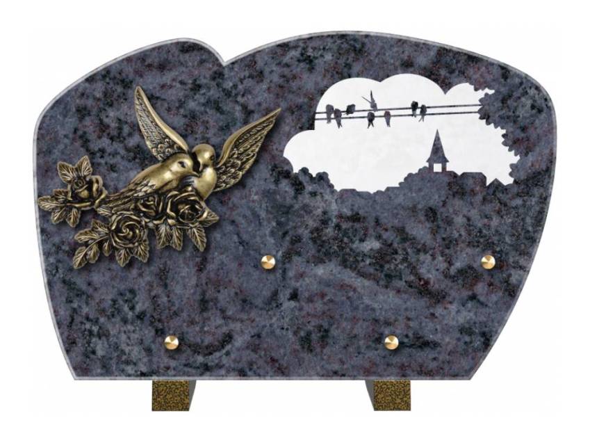 Plaque de cimetiere mantarix