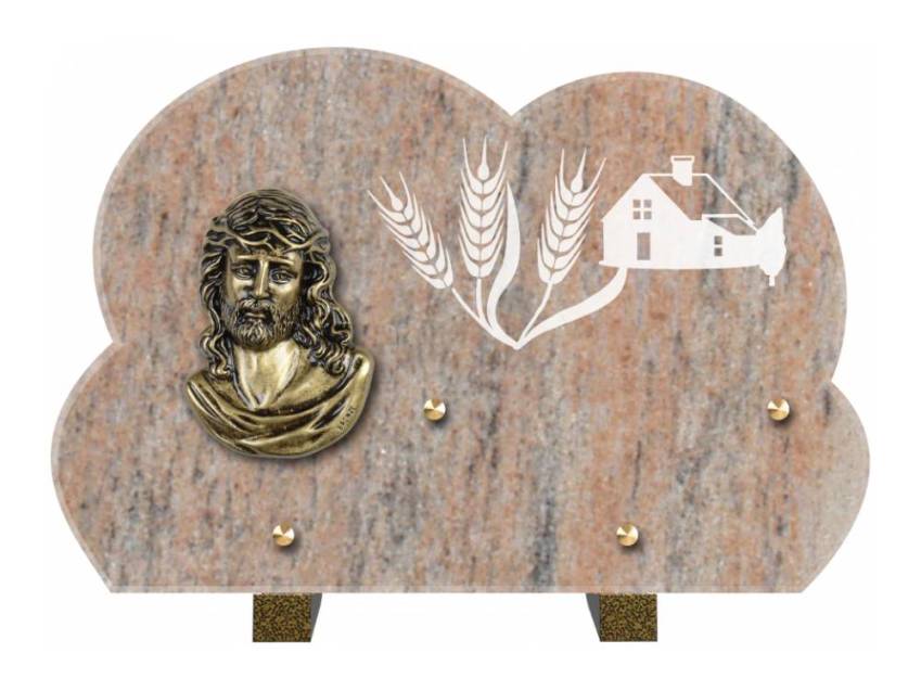 Plaque de cimetiere mantarix