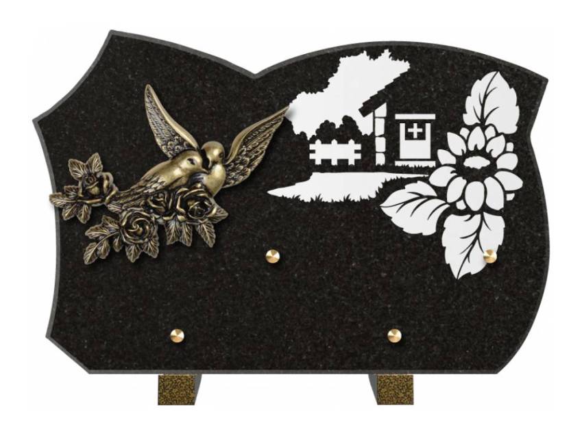 Plaque de cimetiere mantarix