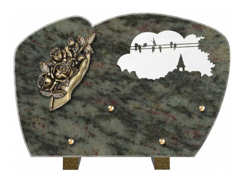 Plaque de cimetiere mantarix