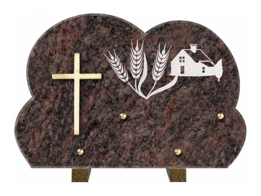 Plaque de cimetiere mantarix