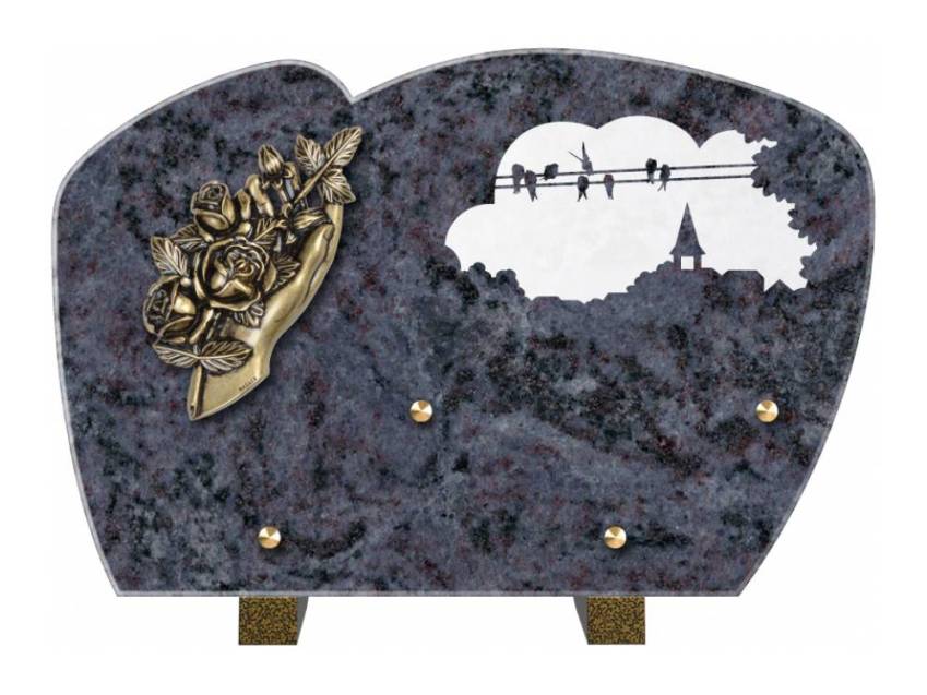 Plaque de cimetiere mantarix