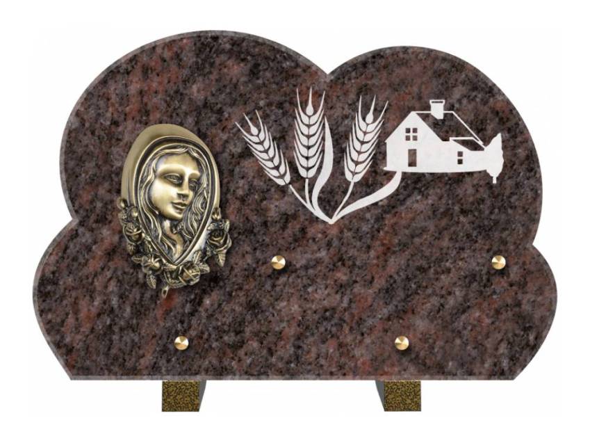 Plaque de cimetiere mantarix