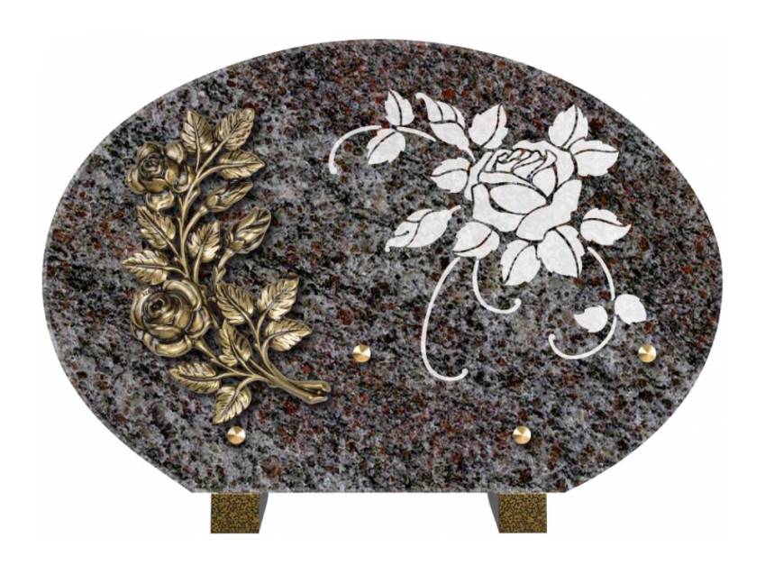 Plaque de cimetiere mantarix