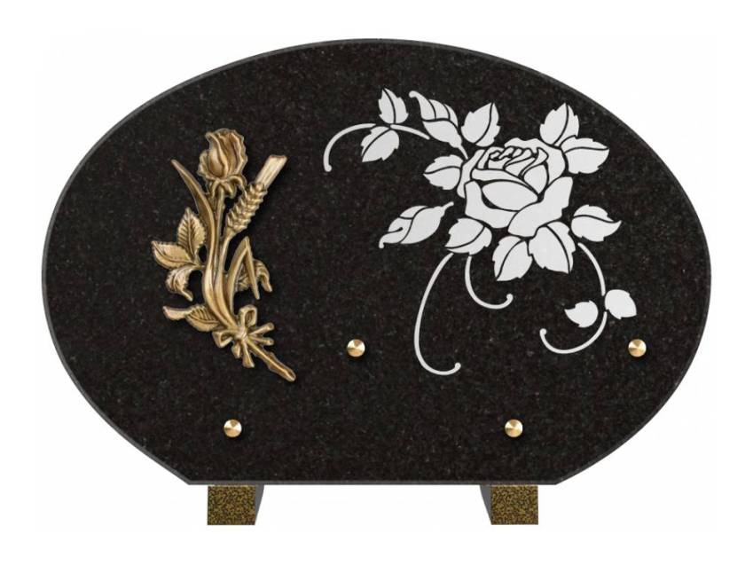 Plaque de cimetiere mantarix