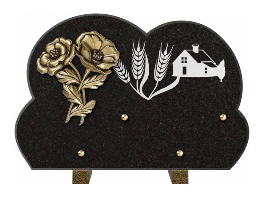 Plaque de cimetiere mantarix