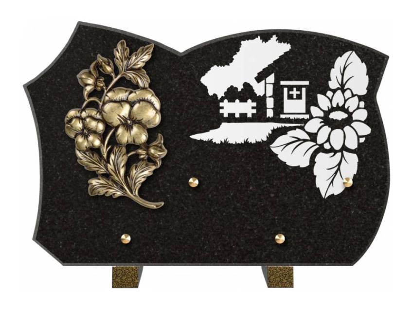 Plaque de cimetiere mantarix