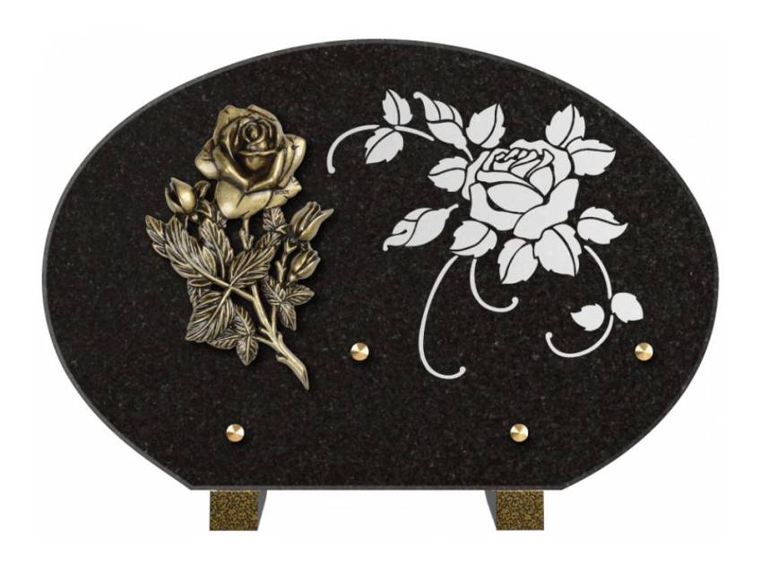 Plaque de cimetiere mantarix
