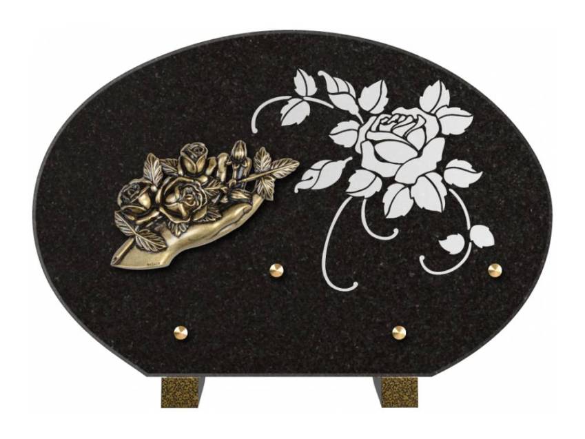 Plaque de cimetiere mantarix