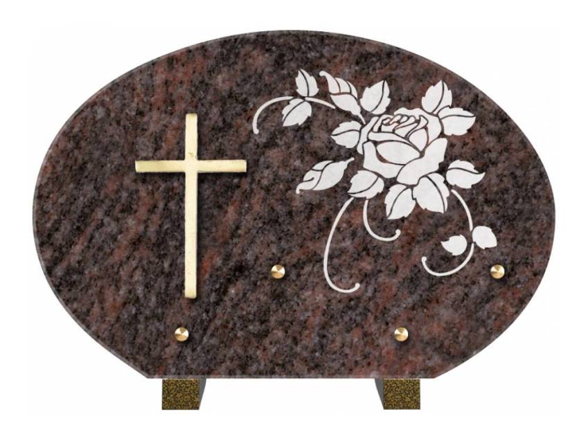 Plaque de cimetiere mantarix