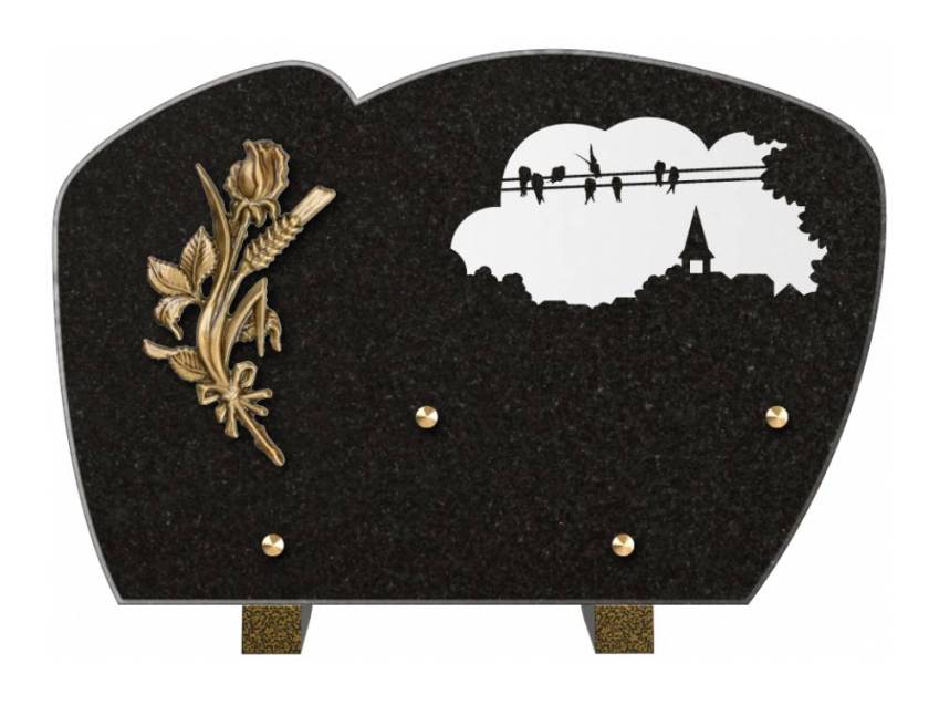 Plaque de cimetiere mantarix