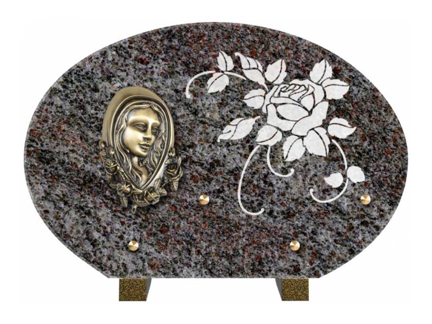 Plaque de cimetiere mantarix