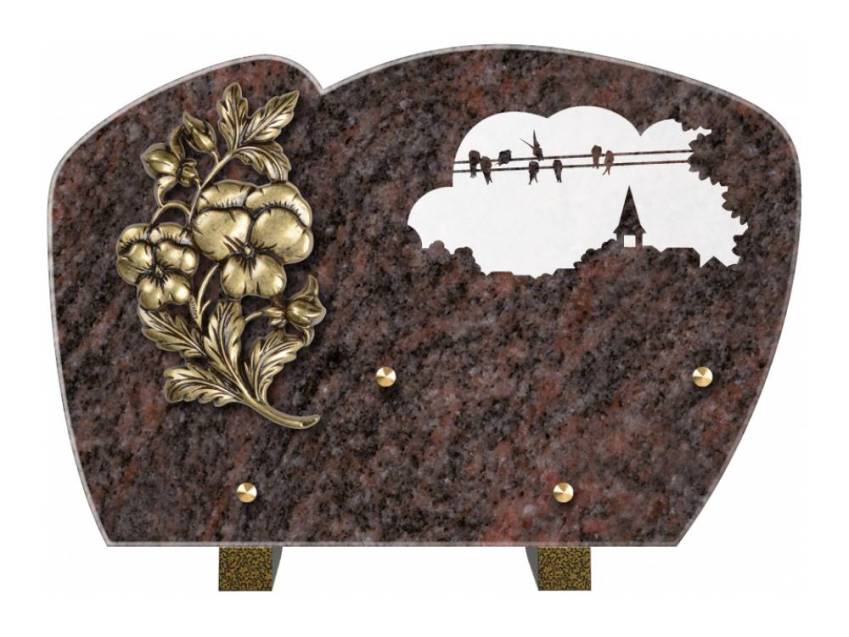Plaque de cimetiere mantarix