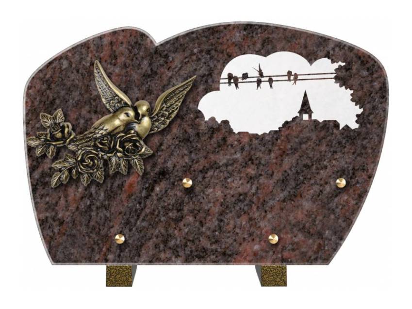 Plaque de cimetiere mantarix