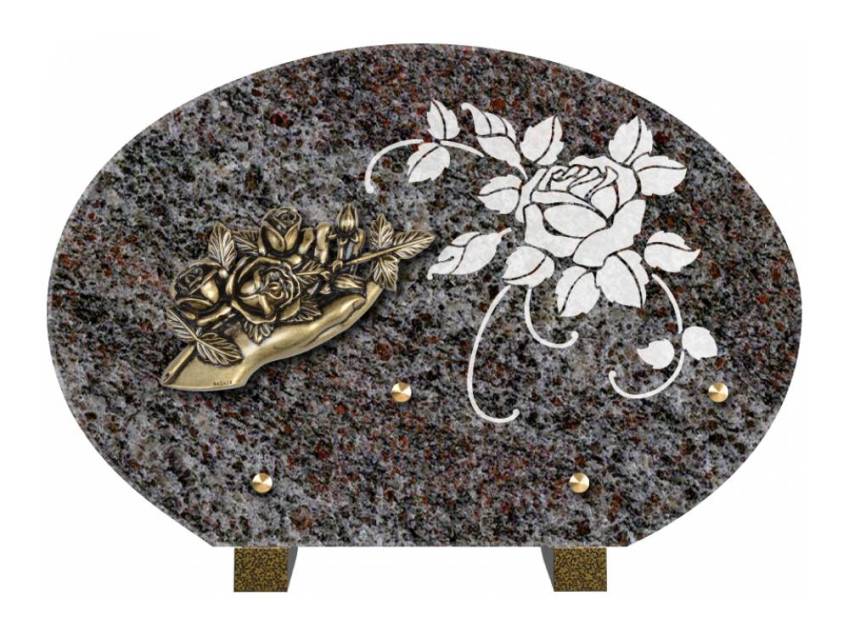 Plaque de cimetiere mantarix