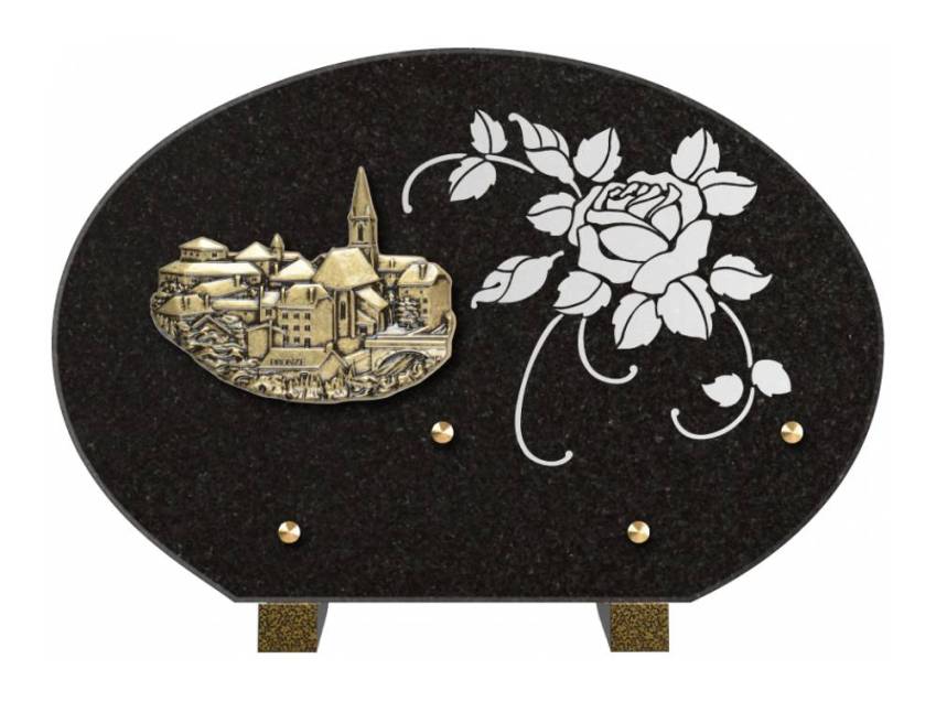 Plaque de cimetiere mantarix