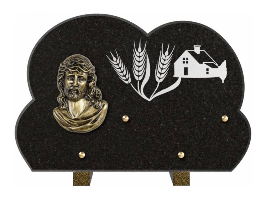 Plaque de cimetiere mantarix