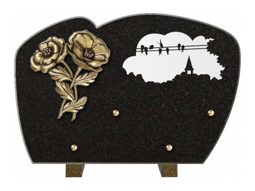 Plaque de cimetiere mantarix