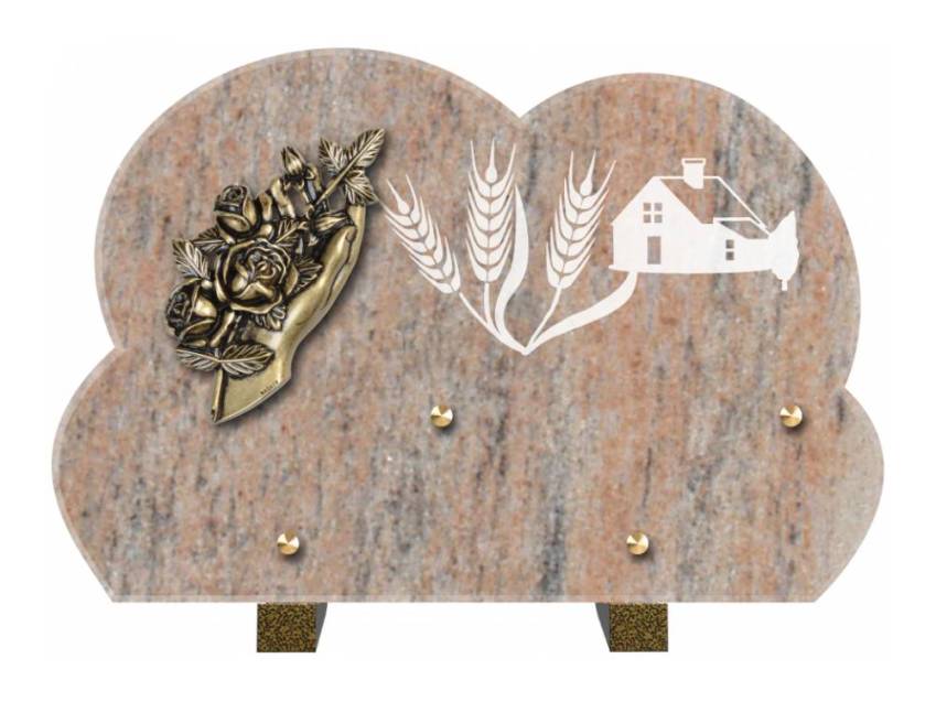 Plaque de cimetiere mantarix