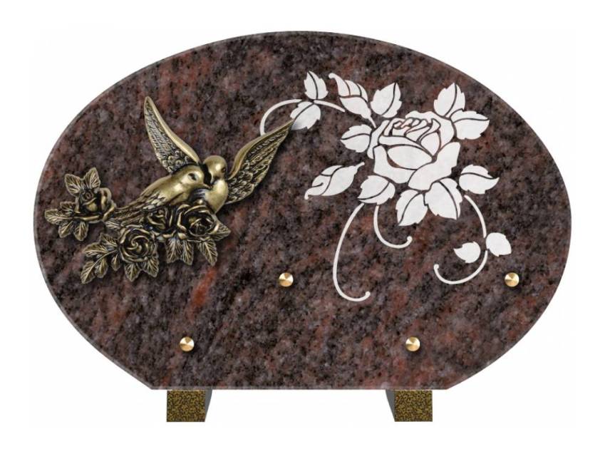 Plaque de cimetiere mantarix