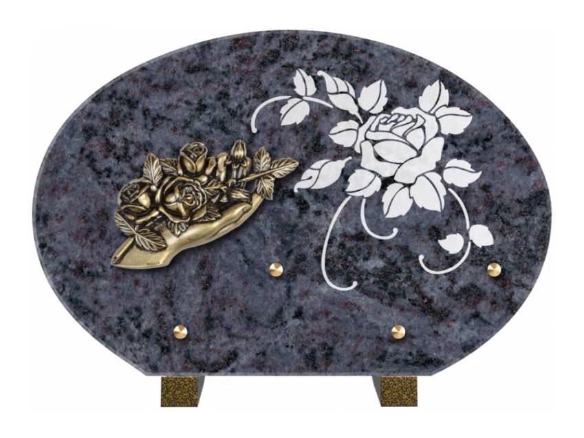 Plaque de cimetiere mantarix