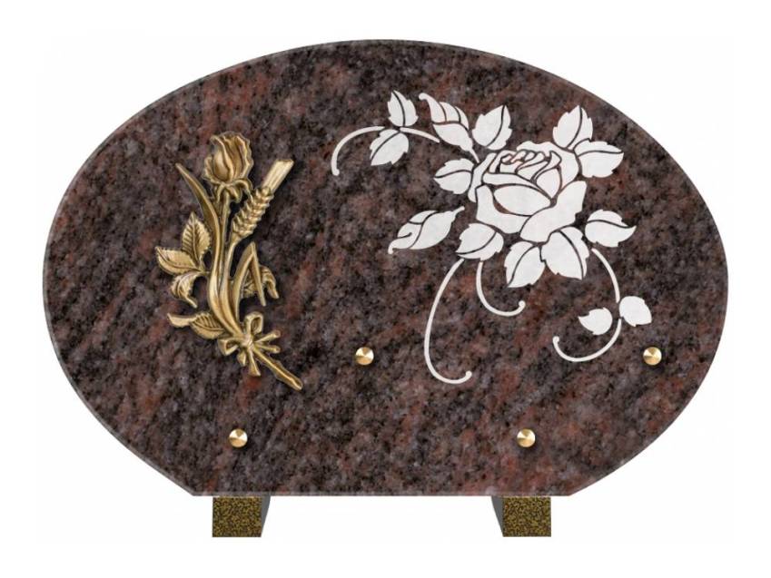 Plaque de cimetiere mantarix