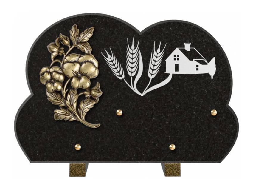 Plaque de cimetiere mantarix