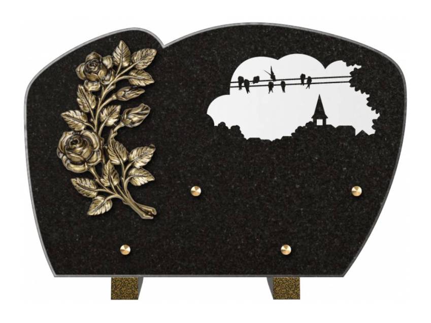 Plaque de cimetiere mantarix