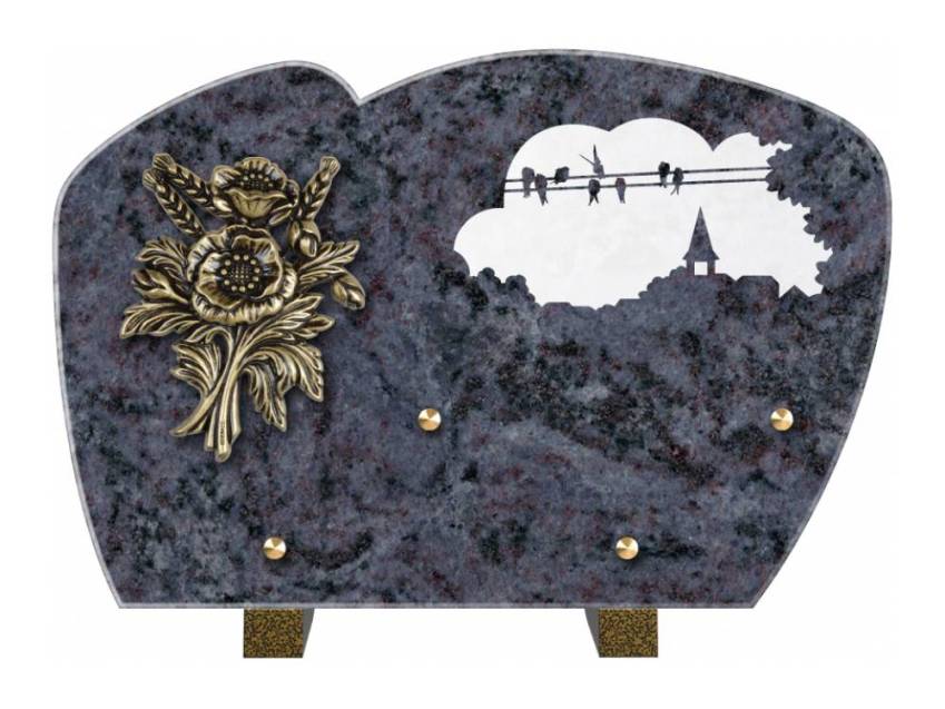 Plaque de cimetiere mantarix