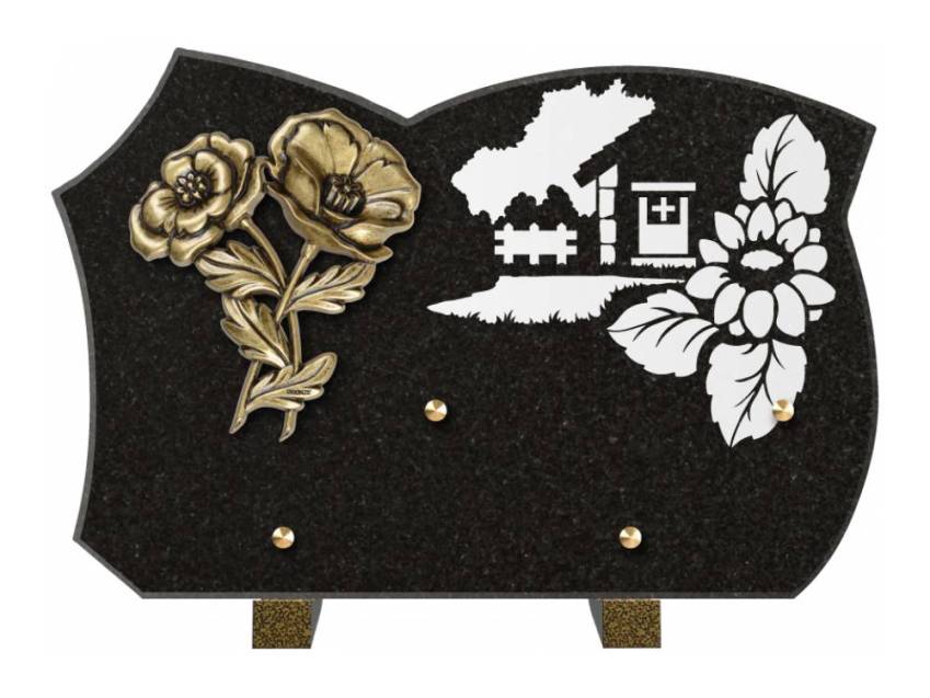 Plaque de cimetiere mantarix