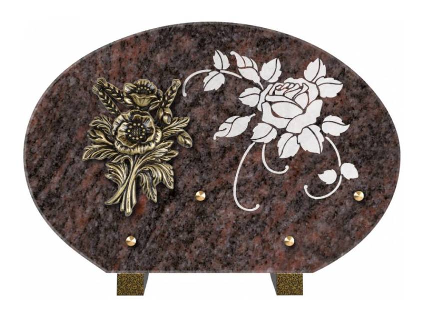 Plaque de cimetiere mantarix