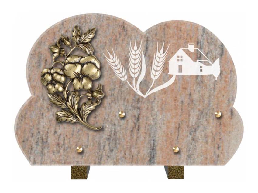 Plaque de cimetiere mantarix