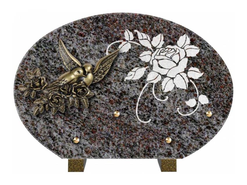 Plaque de cimetiere mantarix