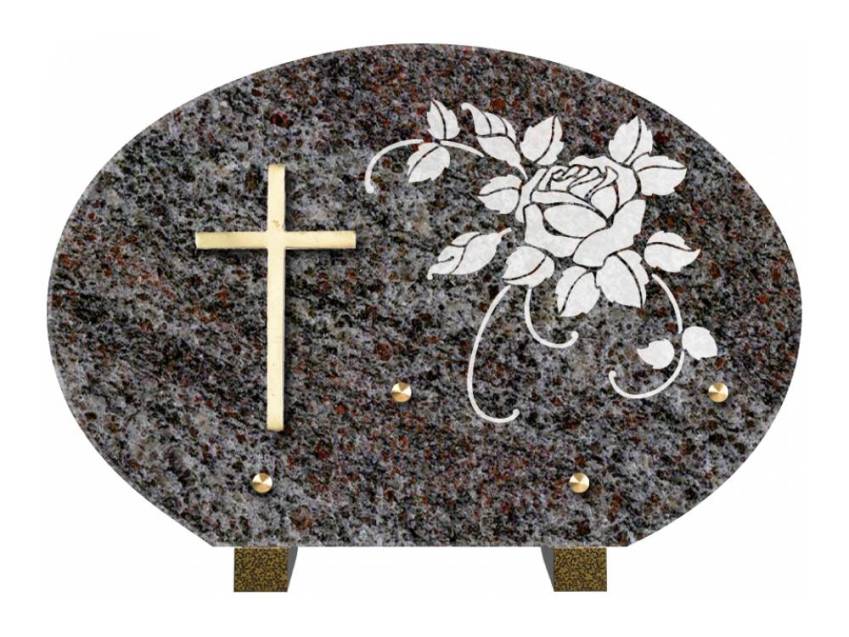 Plaque de cimetiere mantarix